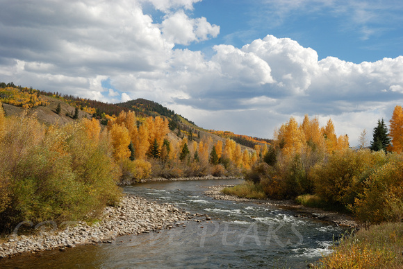 The Blue River in Silverthorne, Colorado