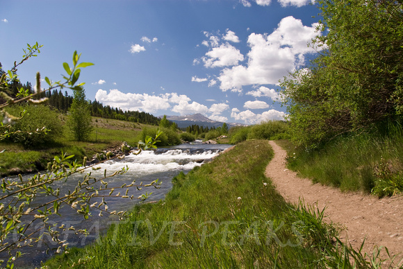 Path Along the Blue River in Breckenridge, Colorado