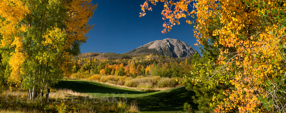 Panoramic Image of Fall in Summit County, Colorado