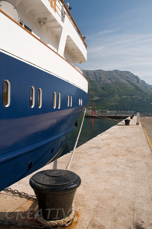 Luxury Ship at Dock