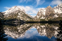 Reflection in Jenny Lake, Teton National Park, Wyoming